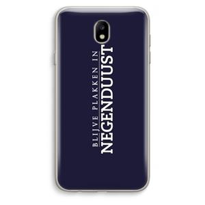 CaseCompany Blijve plakken in Negenduust: Samsung Galaxy J7 (2017) Transparant Hoesje