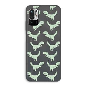 CaseCompany Dinos: Xiaomi Redmi Note 10 5G Transparant Hoesje