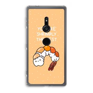 CaseCompany You're Shrimply The Best: Sony Xperia XZ2 Transparant Hoesje