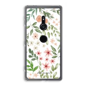 CaseCompany Botanical sweet flower heaven: Sony Xperia XZ2 Transparant Hoesje