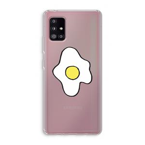 CaseCompany Spiegelei: Samsung Galaxy A51 5G Transparant Hoesje