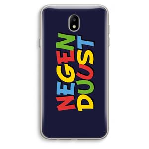 CaseCompany 90's One: Samsung Galaxy J7 (2017) Transparant Hoesje