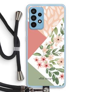 CaseCompany Sweet heaven geometrics: Samsung Galaxy A52 Transparant Hoesje met koord
