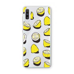 CaseCompany When Life Gives You Lemons...: Samsung Galaxy A70 Transparant Hoesje