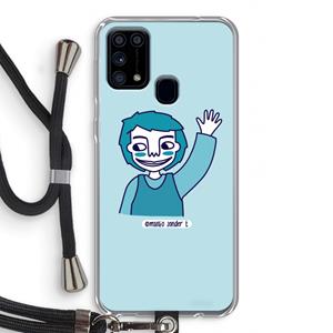 CaseCompany Zwaai: Samsung Galaxy M31 Transparant Hoesje met koord