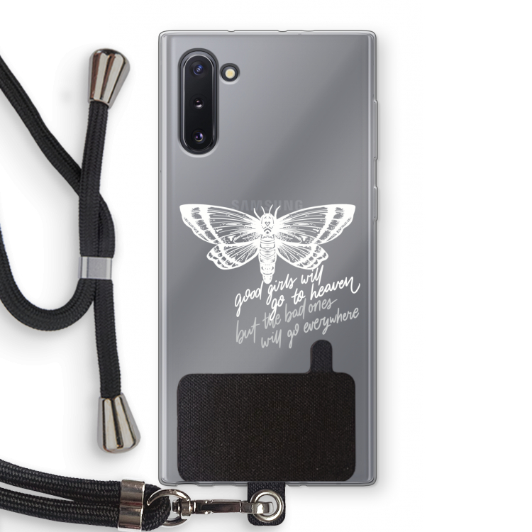 CaseCompany Good or bad: Samsung Galaxy Note 10 Transparant Hoesje met koord