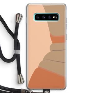 CaseCompany Bikini: Samsung Galaxy S10 Plus Transparant Hoesje met koord