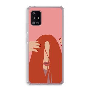 CaseCompany Woke up like this: Samsung Galaxy A51 5G Transparant Hoesje