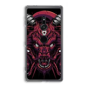 CaseCompany Hell Hound and Serpents: Sony Xperia XZ2 Transparant Hoesje