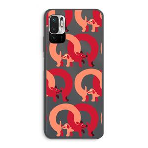 CaseCompany Dogs: Xiaomi Redmi Note 10 5G Transparant Hoesje