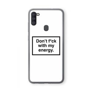 CaseCompany My energy: Samsung Galaxy A11 Transparant Hoesje
