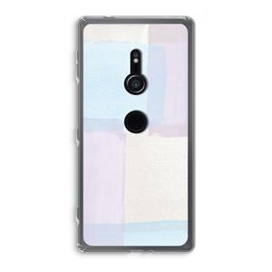 CaseCompany Square pastel: Sony Xperia XZ2 Transparant Hoesje