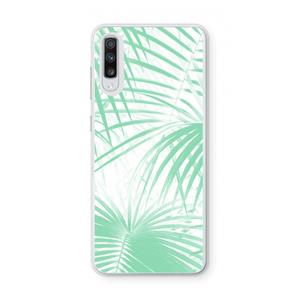 CaseCompany Palmbladeren: Samsung Galaxy A70 Transparant Hoesje