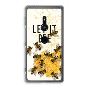 CaseCompany Let it bee: Sony Xperia XZ2 Transparant Hoesje