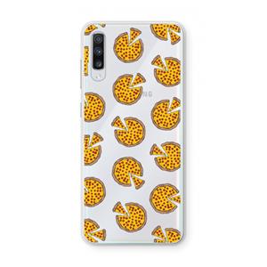 CaseCompany You Had Me At Pizza: Samsung Galaxy A70 Transparant Hoesje