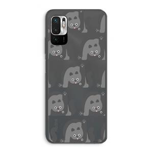 CaseCompany Cats: Xiaomi Redmi Note 10 5G Transparant Hoesje