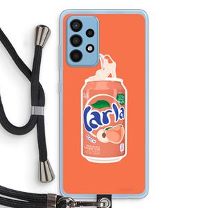 CaseCompany S(peach)less: Samsung Galaxy A52 Transparant Hoesje met koord