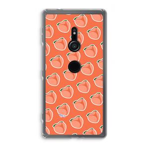 CaseCompany Just peachy: Sony Xperia XZ2 Transparant Hoesje