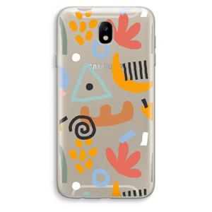 CaseCompany Abstract: Samsung Galaxy J7 (2017) Transparant Hoesje