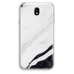 CaseCompany Elegante marmer: Samsung Galaxy J7 (2017) Transparant Hoesje