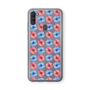 CaseCompany Klaproosjes: Samsung Galaxy A11 Transparant Hoesje