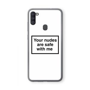 CaseCompany Safe with me: Samsung Galaxy A11 Transparant Hoesje
