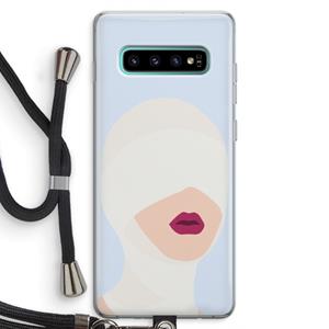 CaseCompany Incognito: Samsung Galaxy S10 Plus Transparant Hoesje met koord