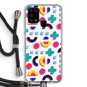CaseCompany 8-bit N°2: Samsung Galaxy M31 Transparant Hoesje met koord
