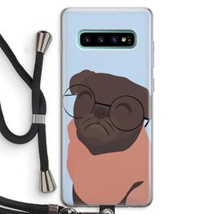 CaseCompany Ludo: Samsung Galaxy S10 Plus Transparant Hoesje met koord