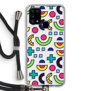 CaseCompany 8-bit N°6: Samsung Galaxy M31 Transparant Hoesje met koord