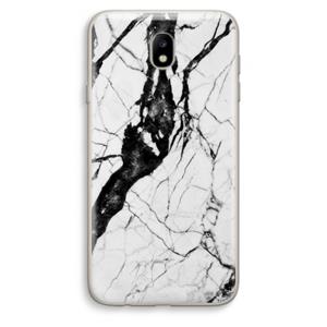 CaseCompany Witte marmer 2: Samsung Galaxy J7 (2017) Transparant Hoesje