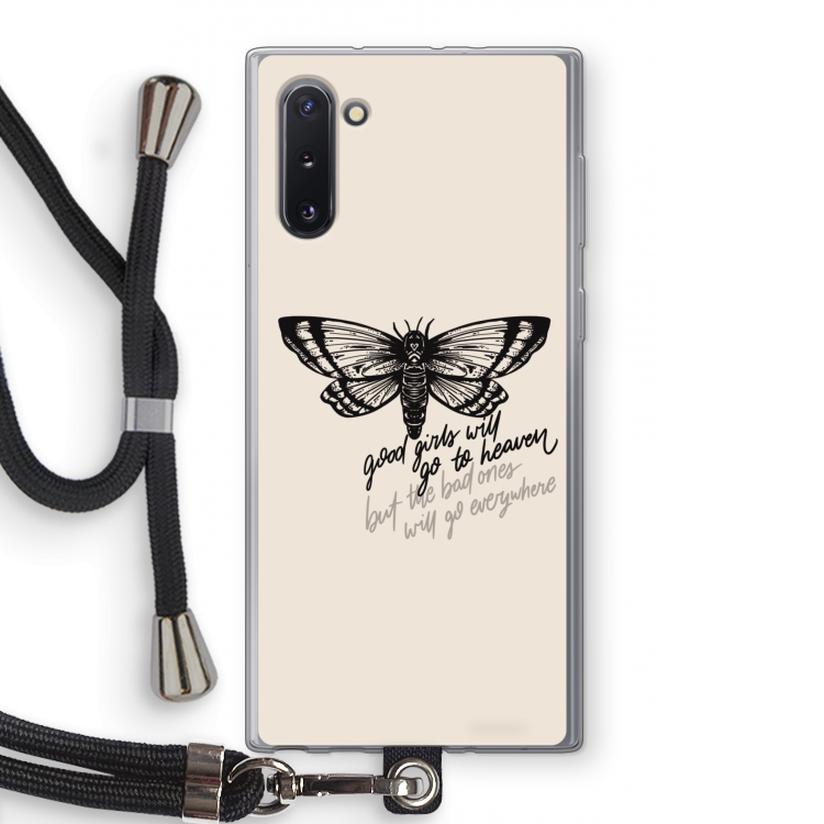 CaseCompany Good or bad: Samsung Galaxy Note 10 Transparant Hoesje met koord