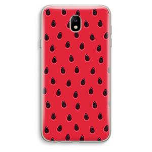 CaseCompany Watermelon: Samsung Galaxy J7 (2017) Transparant Hoesje