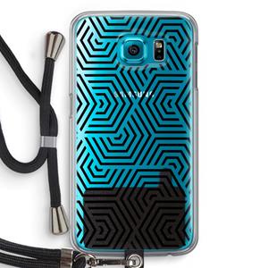 CaseCompany Magic pattern: Samsung Galaxy S6 Transparant Hoesje met koord