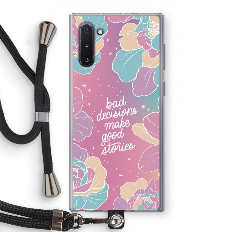 CaseCompany Good stories: Samsung Galaxy Note 10 Transparant Hoesje met koord