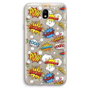 CaseCompany Pow Smack: Samsung Galaxy J7 (2017) Transparant Hoesje
