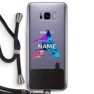 CaseCompany Abstract Spectrum: Samsung Galaxy S8 Transparant Hoesje met koord