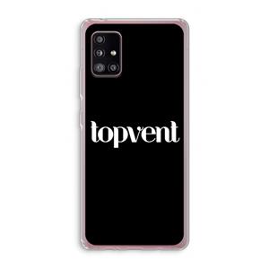 CaseCompany Topvent Zwart: Samsung Galaxy A51 5G Transparant Hoesje