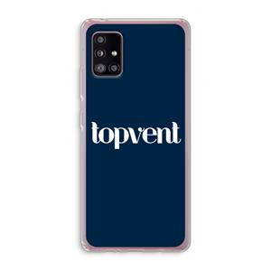 CaseCompany Topvent Navy: Samsung Galaxy A51 5G Transparant Hoesje
