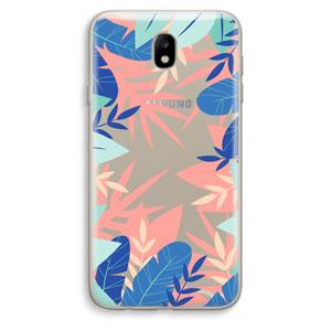 CaseCompany Tropisch: Samsung Galaxy J7 (2017) Transparant Hoesje
