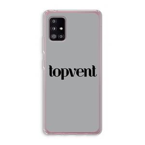 CaseCompany Topvent Grijs Zwart: Samsung Galaxy A51 5G Transparant Hoesje