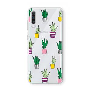 CaseCompany Sanseveria: Samsung Galaxy A70 Transparant Hoesje
