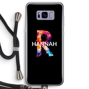 CaseCompany Abstract Spectrum: Samsung Galaxy S8 Transparant Hoesje met koord