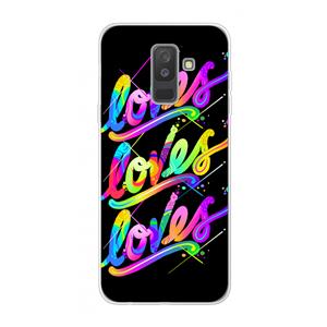CaseCompany Loves: Samsung Galaxy A6 Plus (2018) Transparant Hoesje