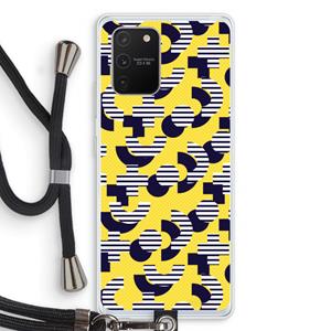 CaseCompany 8-bit N°3: Samsung Galaxy S10 Lite Transparant Hoesje met koord