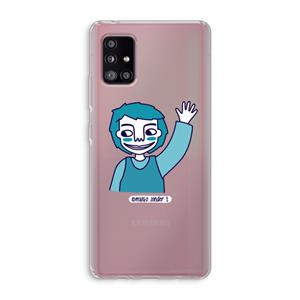 CaseCompany Zwaai: Samsung Galaxy A51 5G Transparant Hoesje