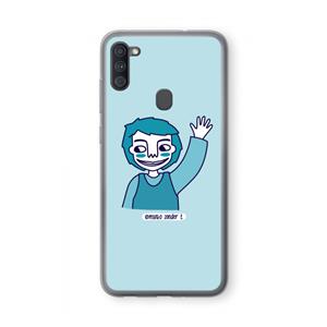 CaseCompany Zwaai: Samsung Galaxy A11 Transparant Hoesje