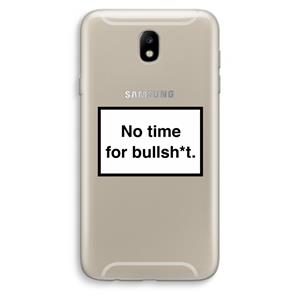 CaseCompany No time: Samsung Galaxy J7 (2017) Transparant Hoesje