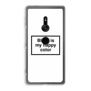 CaseCompany Black is my happy color: Sony Xperia XZ2 Transparant Hoesje