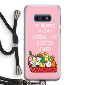 CaseCompany Bento a day: Samsung Galaxy S10e Transparant Hoesje met koord